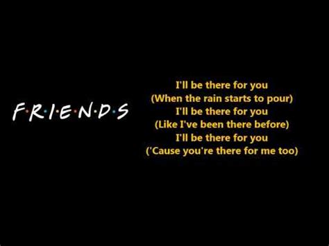 friends theme song  rembrandts ill     lyrics