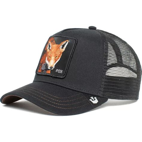 Czarna Czapka Typu Trucker Z Lisem The Fox The Farm Od Goorin Bros