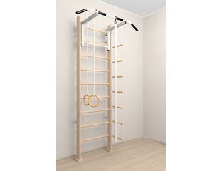 Деревянная спортивная стенка с турником и детскими навесными в квартиру ...