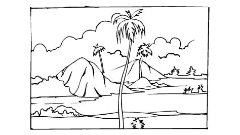 Природа раскраски для детей. Скачать, распечатать онлайн бесплатно