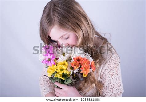Smiling Twelveyearold Girl Long Dirty Blonde Stock Photo 1033821808 Shutterstock