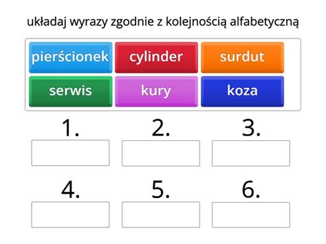 Kolejno Alfabetyczna Czarodziejski Pieni Ek Ustaw W Kolejno Ci