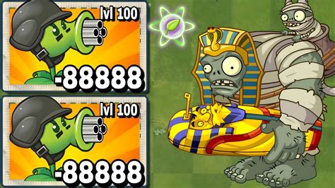 Pvz2 Tournament Every Plant With 5 Plant Food Vs Egypt Gargantuar Zombie Level 20 Youtube