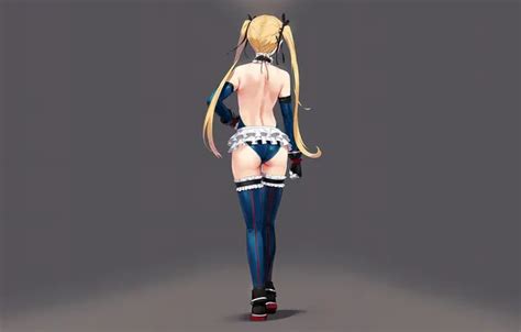 Wallpaper Girl Sexy Ass Thighhighs Long Hair Anime Beautiful Twintails For Mobile And