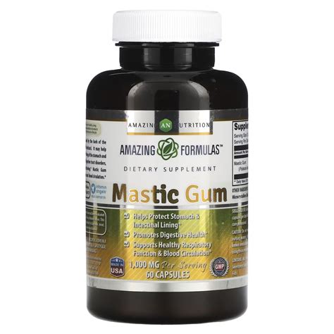 Amazing Nutrition, Мастиковая смола, 500 мг, 60 капсул — Купить добавки ...