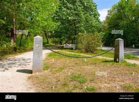 Battle Road Trail In Spring In Minute Man National Historic Park In