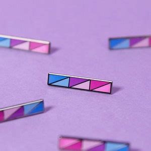Bisexual Bar Pin Subtle Bi Pride Flag Accessory Lgbt Lesbian Gay Bisexuality Sticker Bracelet