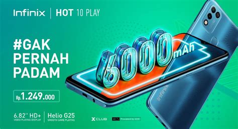 INFINIX HOT 10 PLAY Resmi Dijual Di Lazada Dengan Harga 1 25 Juta Rupiah YANGCANGGIH