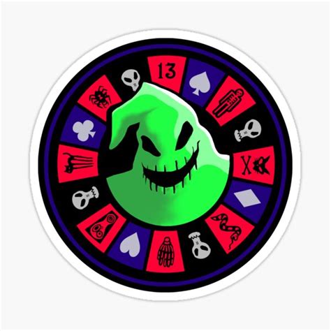 "Oogie Boogie Roulette Coin" Sticker for Sale by Elizadearg | Redbubble