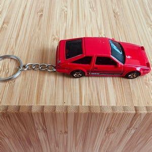Toyota Ae Sprinter Trueno Keychain Car Custom Collectible Hot Wheels