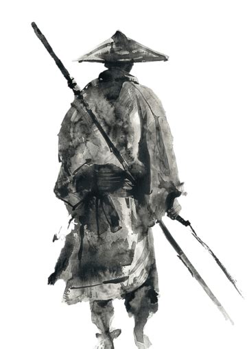 Drawing Afro Samurai Samurai Samurai Sword Warrior Png Transparent