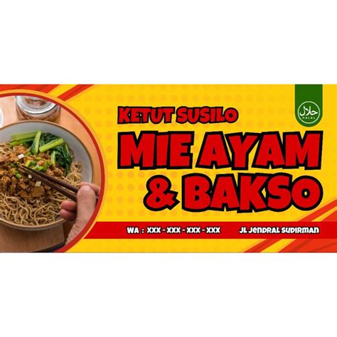 Jual Cetak Mmt Banner Spanduk Bakso And Mie Ayam Murah Tajam