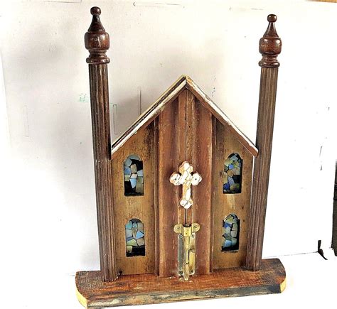 Reclaimed Wood Church. Religious Wall Art Christian Decor