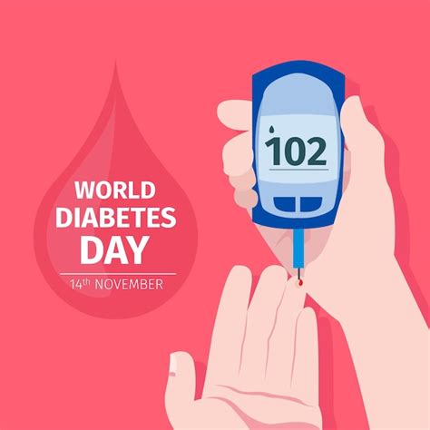 Premium Vector Flat Design World Diabetes Day Concept