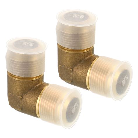 Uxcell 3 4 X 3 4 Brass Pipe Fitting Flare 90 Degree Elbow Tube