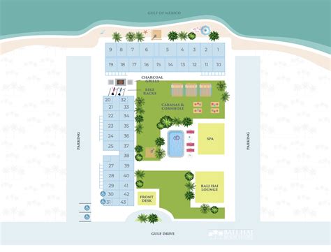 Bali Hai Beach Resort Property Map Explore Our Resort Layout