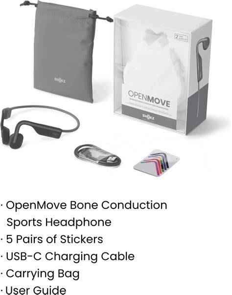 Shokz OpenMove Bluetooth Wireless Headphones With Mic Bone Conduction