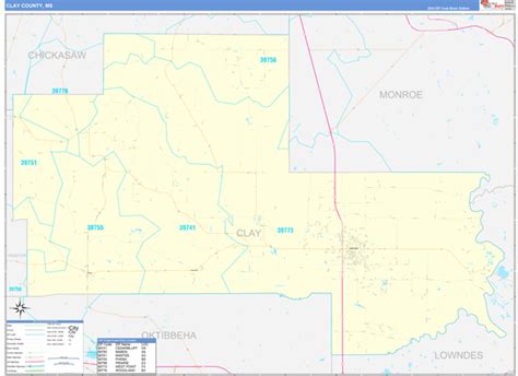 Clay County Zip Code Map