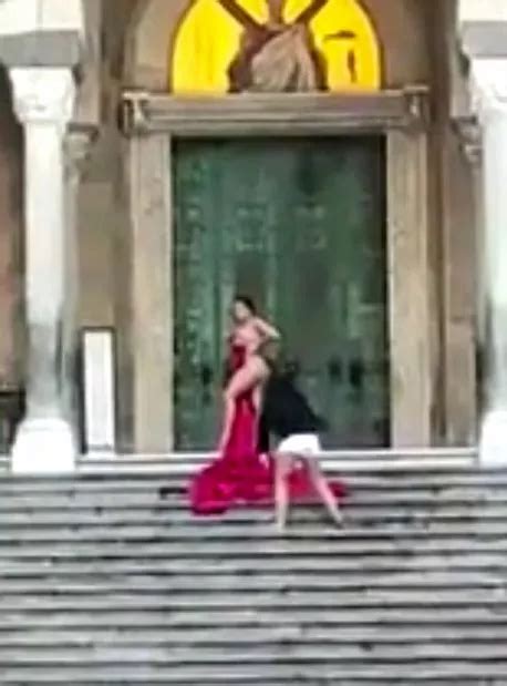 Brit Influencer Sparks Outrage For Naked Photoshoot On Steps Of Italian Cathedral Daily Star