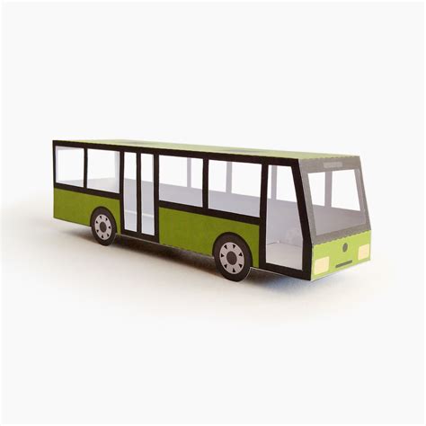 Papercraft Truck Trailer 3d Paper Toy