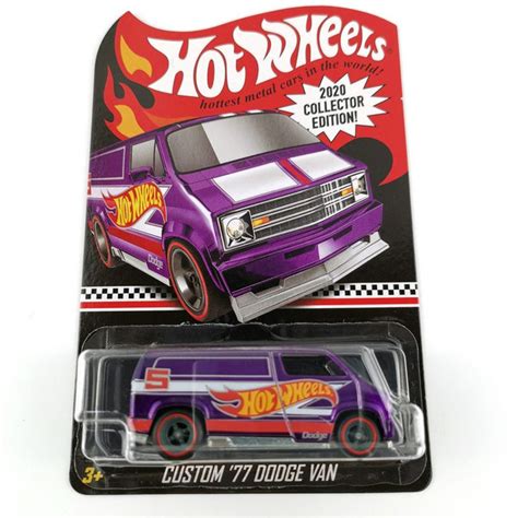 Машинка Hot wheels COLLECTOR EDITION RLC CUSTOM DODGE VAN купить с доставкой по выгодным