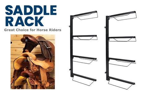 Amazon HDYEGY 2 Pack Saddle Rack 4 Tier Wall Mounted Saddle Rack