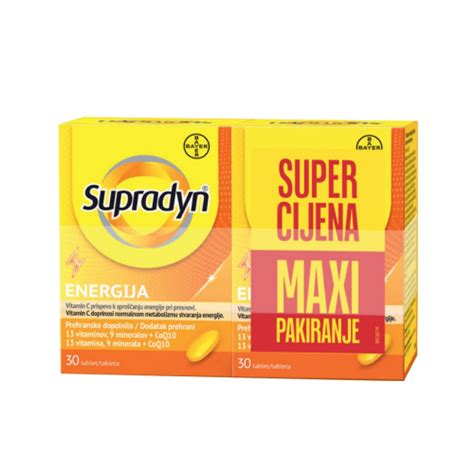 Supradyn Energija PROMO PAKIRANJE 60 Obloženih Tableta - Ljekarne Perak ...