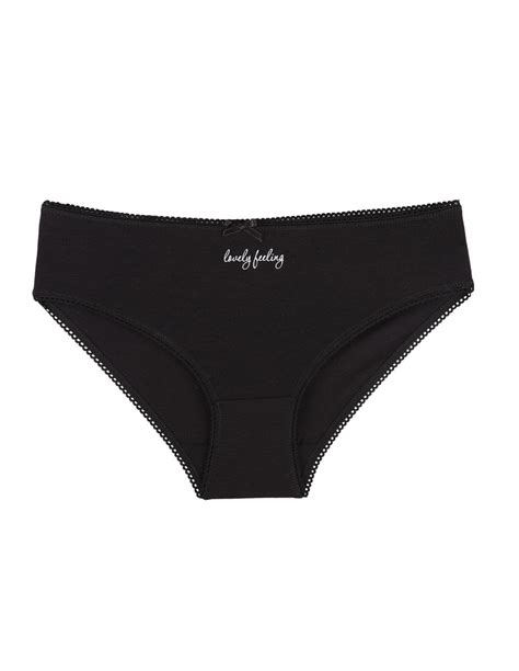 Figi damskie bikini bawełniane w drobne wzory 4 pak WIELOKOLOROWY