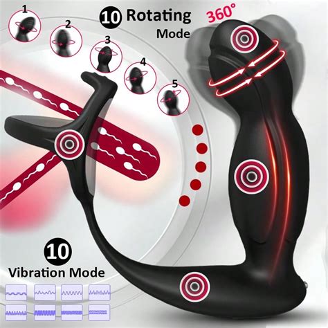 M Nnlicher Prostata Massager Dual Motor Vibrator Drehbare Anale