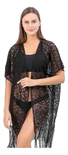 Alberca Pareo Salida De Playa Vestido Elegante Mujer Bikini Meses Sin Inter S