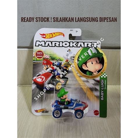 Jual Hot Wheels Mario Kart Baby Luigi Sneeker Hotwheels Mariokart Original Shopee Indonesia