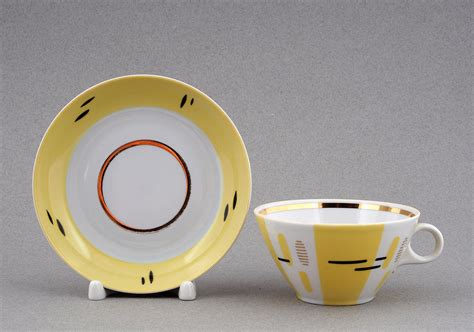 Две чайные пары. СССР, Дулевский фарфоровый завод (Дулево). 1960-е ...