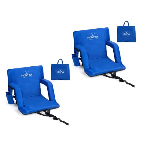 Snapklik.com : HOMFUL 2 Pack Folding Stadium Seats For Bleachers