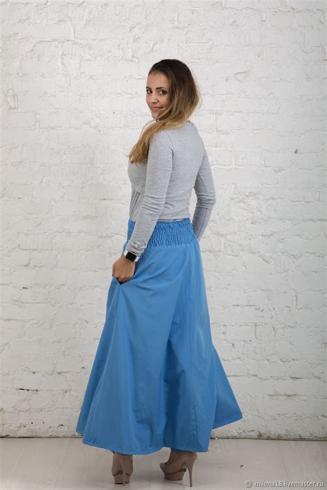 Юбка - штаны зимняя голубая в интернет-магазине Ярмарка Мастеров по ...