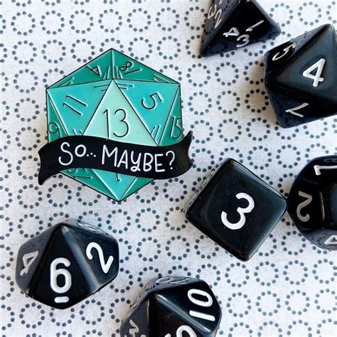 So Maybe Danddrpg Enamel Pin Etsy