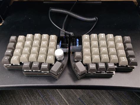 Lily58 Pro, with MX and Choc sockets, a rotary encoder, OLED's, and ...