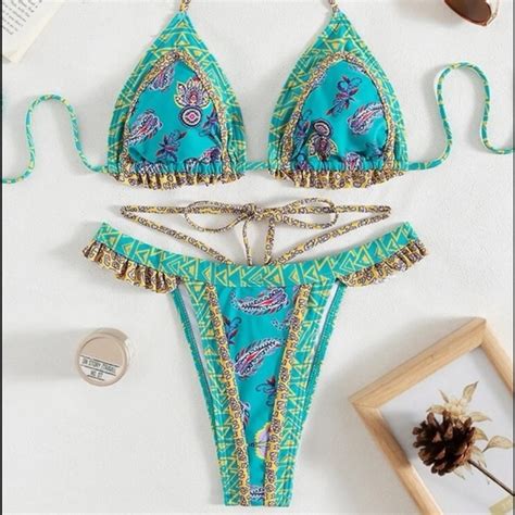 Kara And Kate Swim Paisley Bikini Top Poshmark