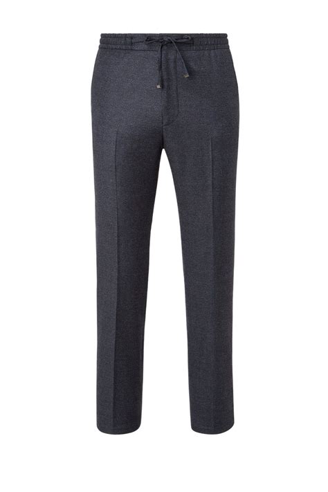 Corneliani мужские брюки с кулиской на поясе со скидкой 30%, синий цвет ...