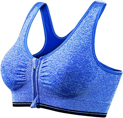 Hopoter Soutien Gorge De Sport Pour Femmes En Coton Couleur Unie