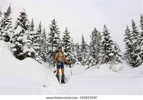 Male Tourist Backpack Naked Torso Legs Stock Photo Shutterstock