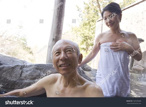 Senior Husband Wife Hot Spring Stock Photo Shutterstock