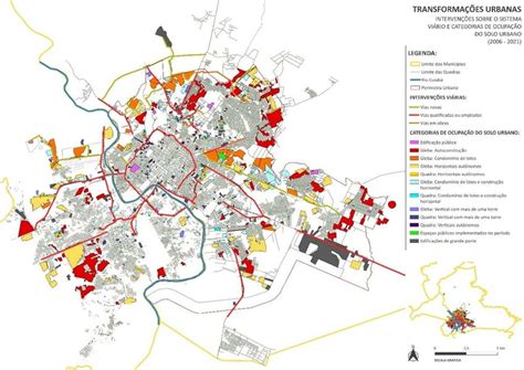 Mapa Transforma Es Urbanas Interven Es Sobre O Sistema Vi Rio E