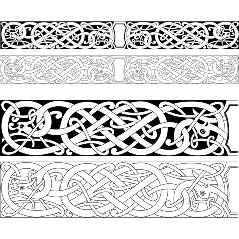 Norwegian Carving Dragon Pattern