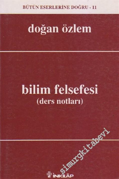 Bilim Felsefesi Ders Notları