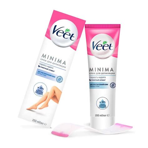 Veet Крем для депиляции для чувствительной кожи," Minima", 200 мл ...
