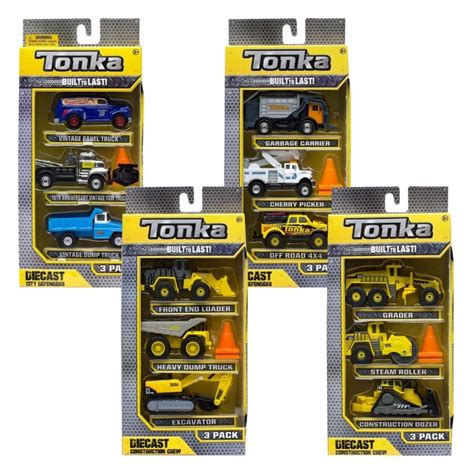 Tonka Diecast 3 Pack Assorted Toys Caseys Toys