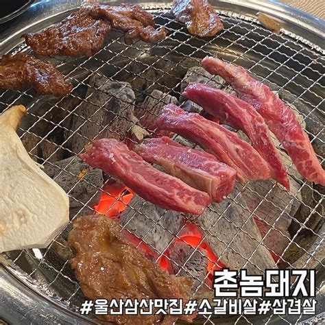 울산 삼산동 고깃집 신선한 소갈비살 맛집 촌놈돼지 네이버 블로그