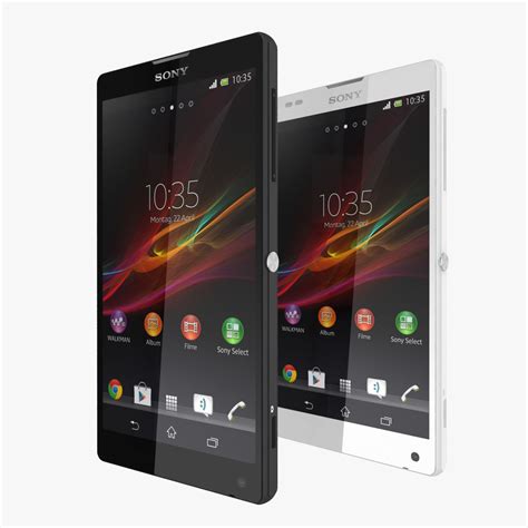 Sony Xperia Zl Black White Collection D Model Max Ds Obj