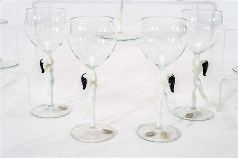 Set Of 12 Bimini Lauschaer Nude Stem Goblets W Original Labels At 1stDibs Bimini Nude Libbey