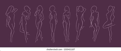 Drawing Long Hair Naked Lady Images Stock Photos Vectors Shutterstock